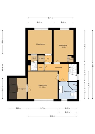 Floorplan - Dorpsstraat 4, 3751 ER Bunschoten-Spakenburg